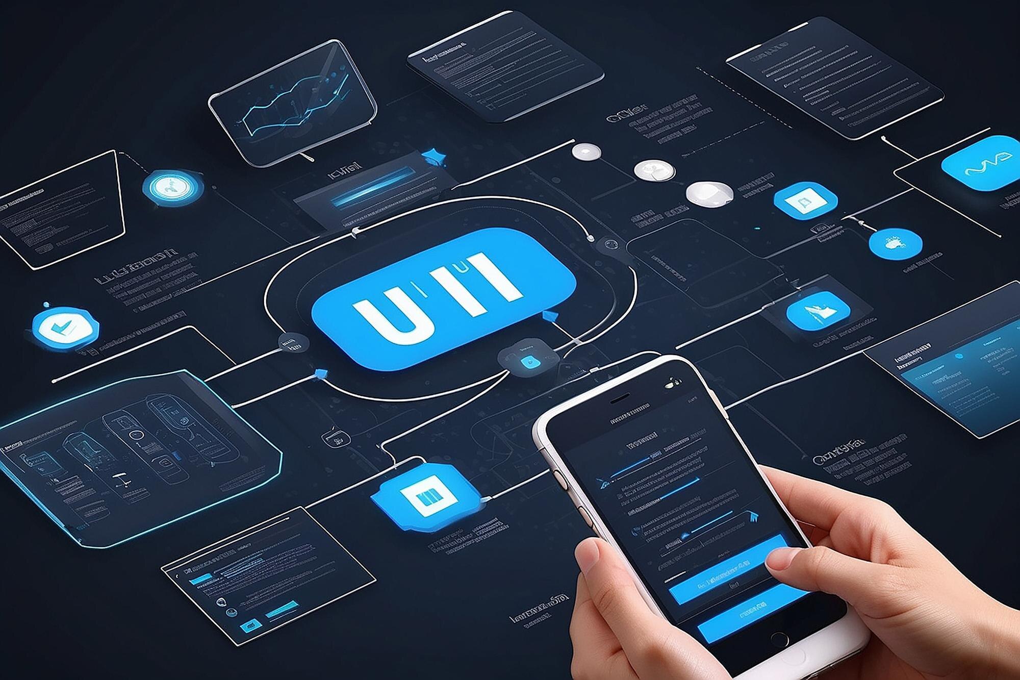 Ux ui schemat przepływu rozwój aplikacji prototyp projektowanie koncepcja doświadczenia użytkownika