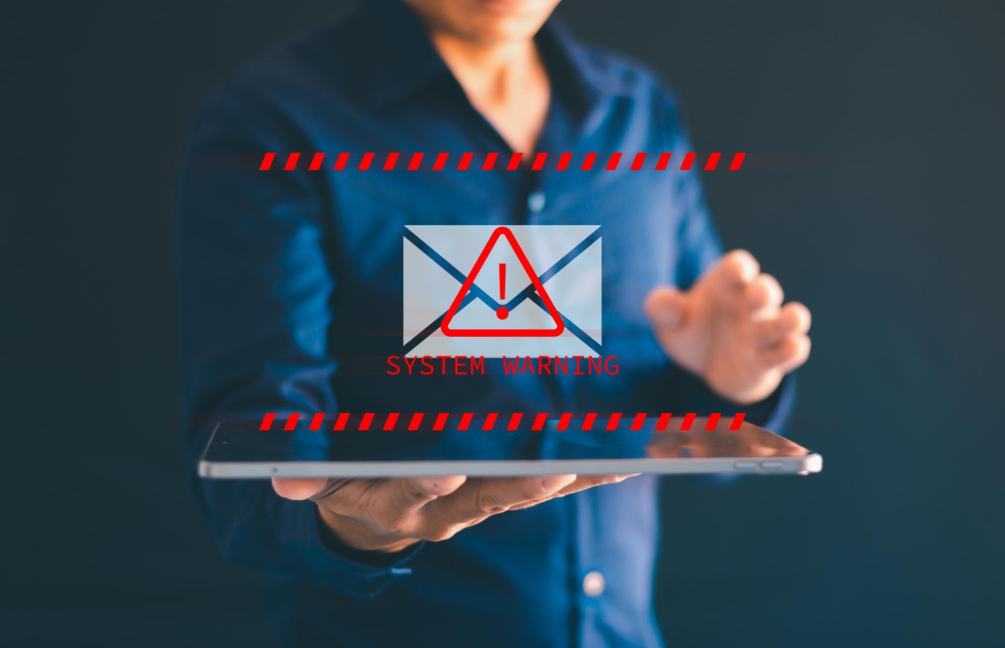 Ochrona i ostrzeżenie przed wirusami skrzynki pocztowej i spamem za pomocą ostrzeżeń ostrzeżenia poczty internetowej ochrona przed spamem i wyciekami danych