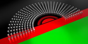 Flaga Malawi głosowanie koncepcja wyborów parlamentarnych ilustracja 3D